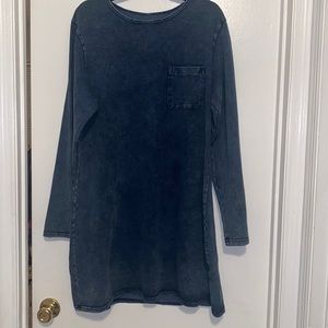 SHEIN Curve soft denim dress, long sleeve 4XL